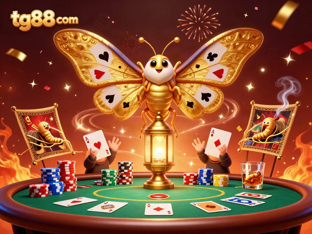 Win exciting jackpots with tg88 com’s vibrant gaming environment featuring playing cards and golden elements.