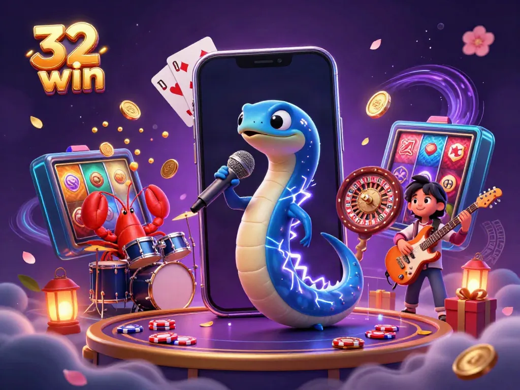 Experience thrilling gameplay with 32 win in this vibrant underwater casino scene featuring electrifying performances.