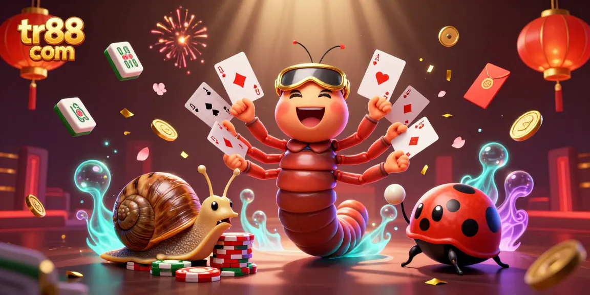Experience excitement at tr88 com with a colorful gaming scene featuring vibrant casino characters!