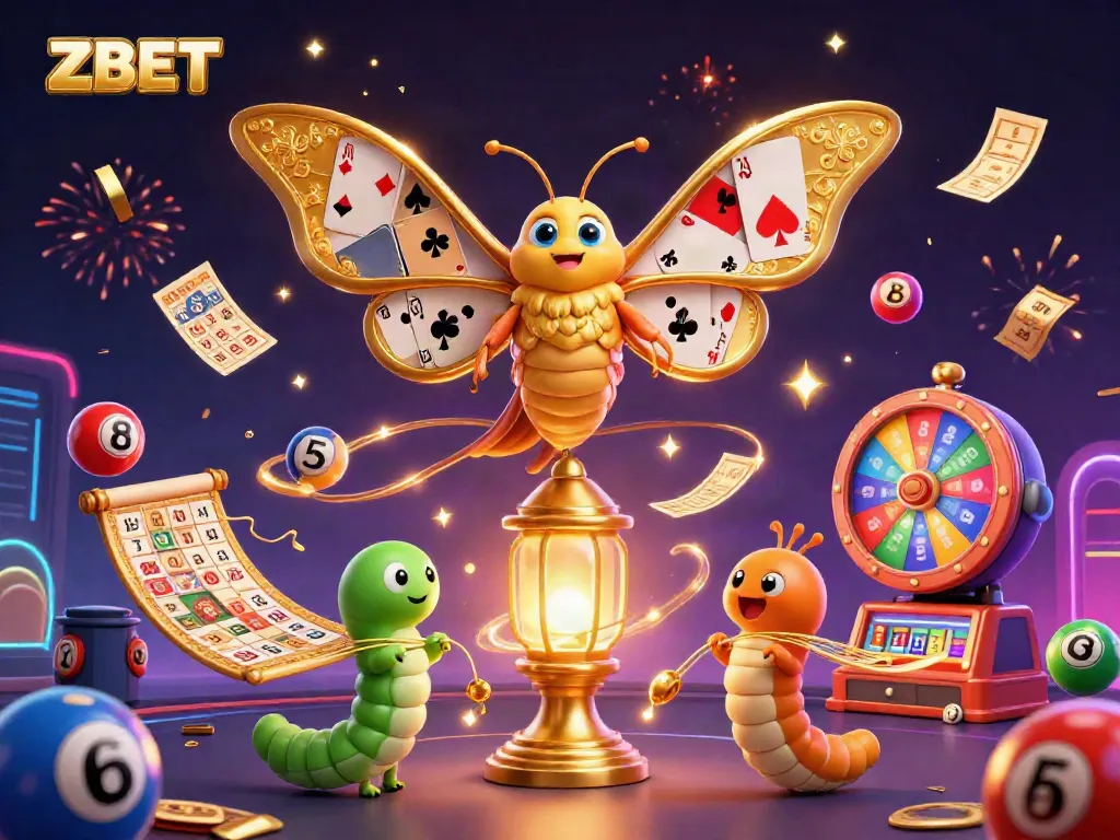 ZBET elevates your gaming experience with vibrant lottery balls and casino excitement.