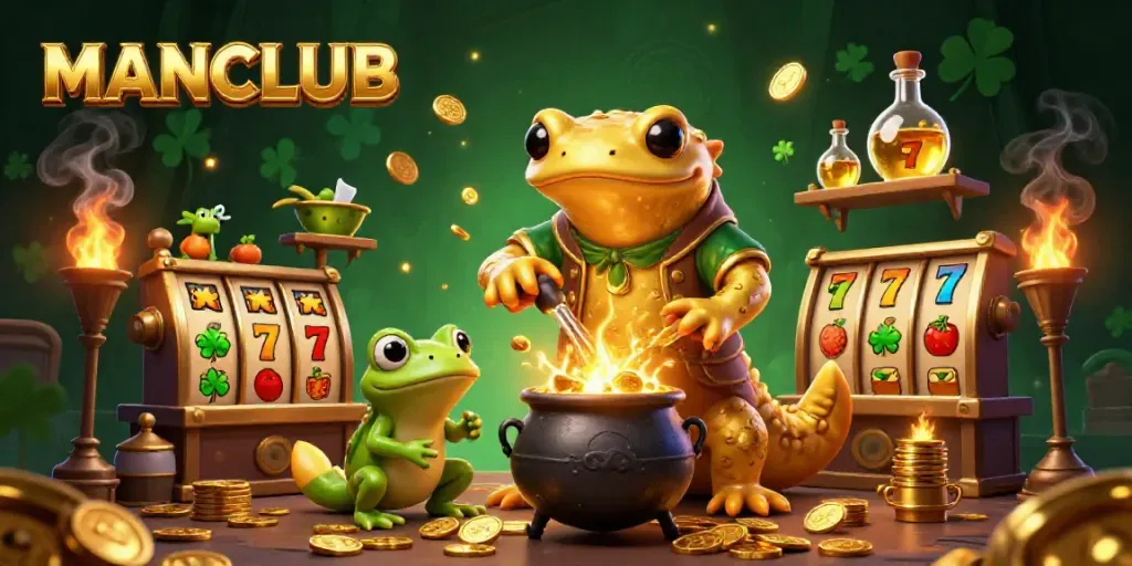 Join the MANCLUB experience at this vibrant casino scene brimming with creative energy and dynamic elements.