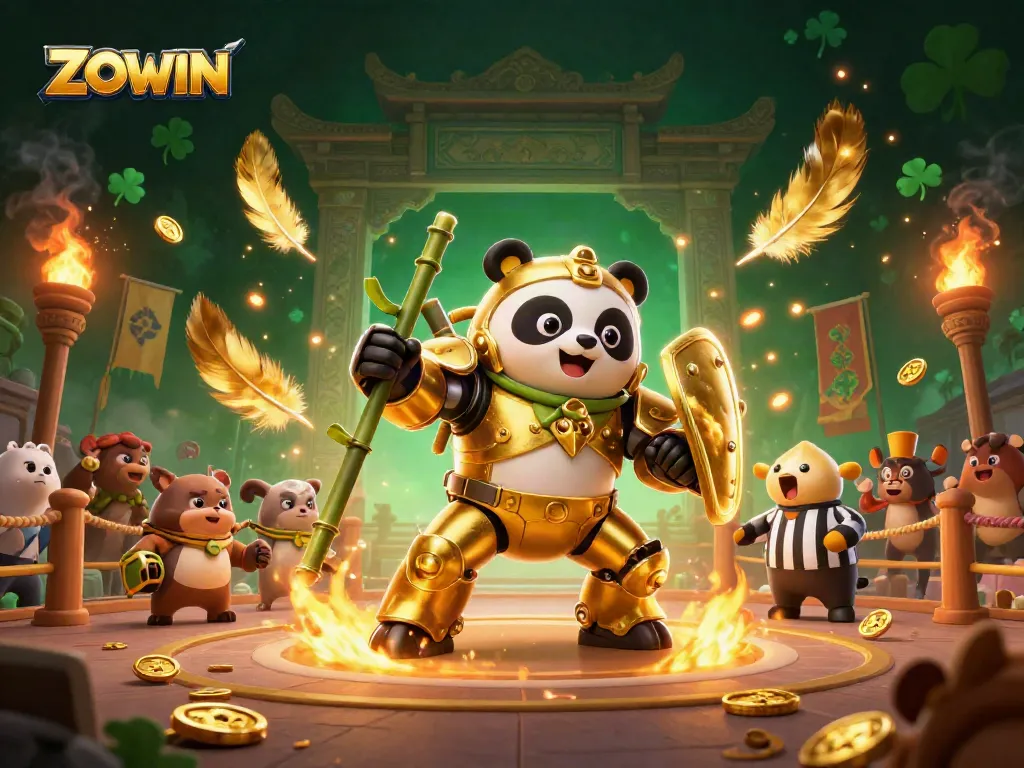 ZOWIN offers immersive gaming action in a vibrant 3D casino illustration with engaging characters.