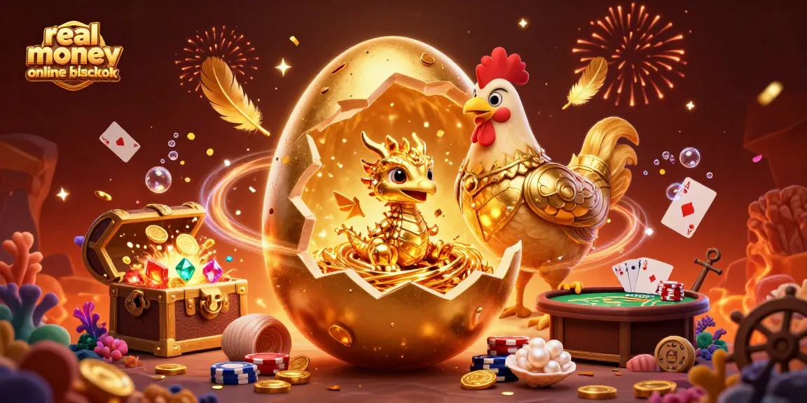Win big with real money online blackjack while a golden dragon guards the action in a vibrant casino setting.
