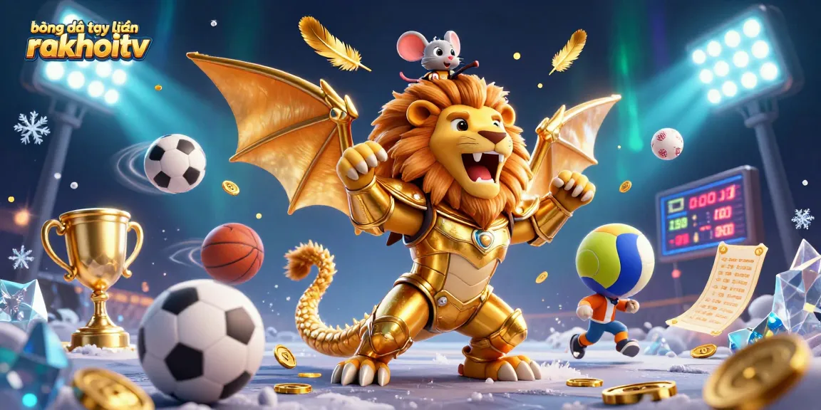 Experience the excitement of bóng đá trực tuyến rakhoitv with vibrant 3D sports imagery in rich detail.